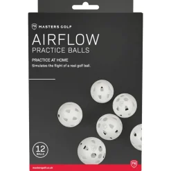 Balles entrainement Masters Airflow XP Practice Balls White Pack 12