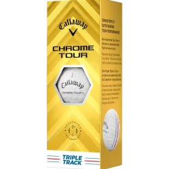 Balles neuves Callaway Golf Chrome Tour Triple Track White