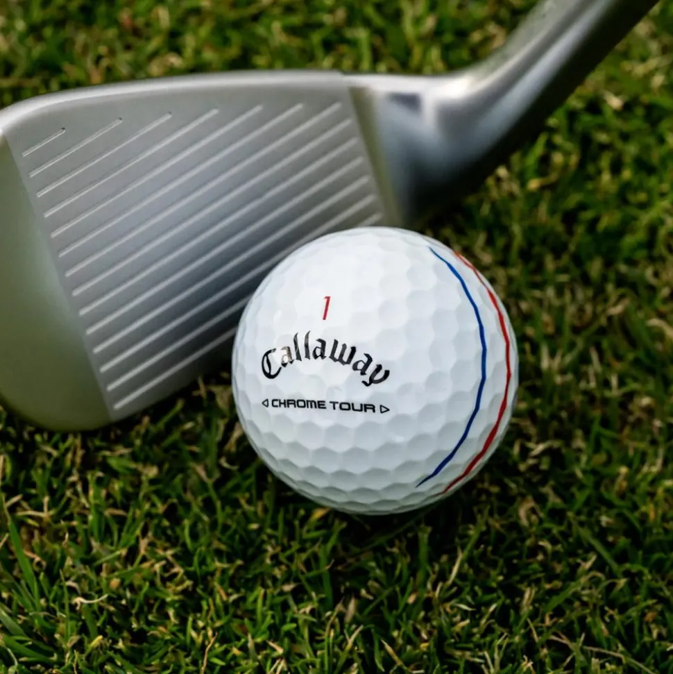 Balles neuves Callaway Golf Chrome Tour Triple Track White