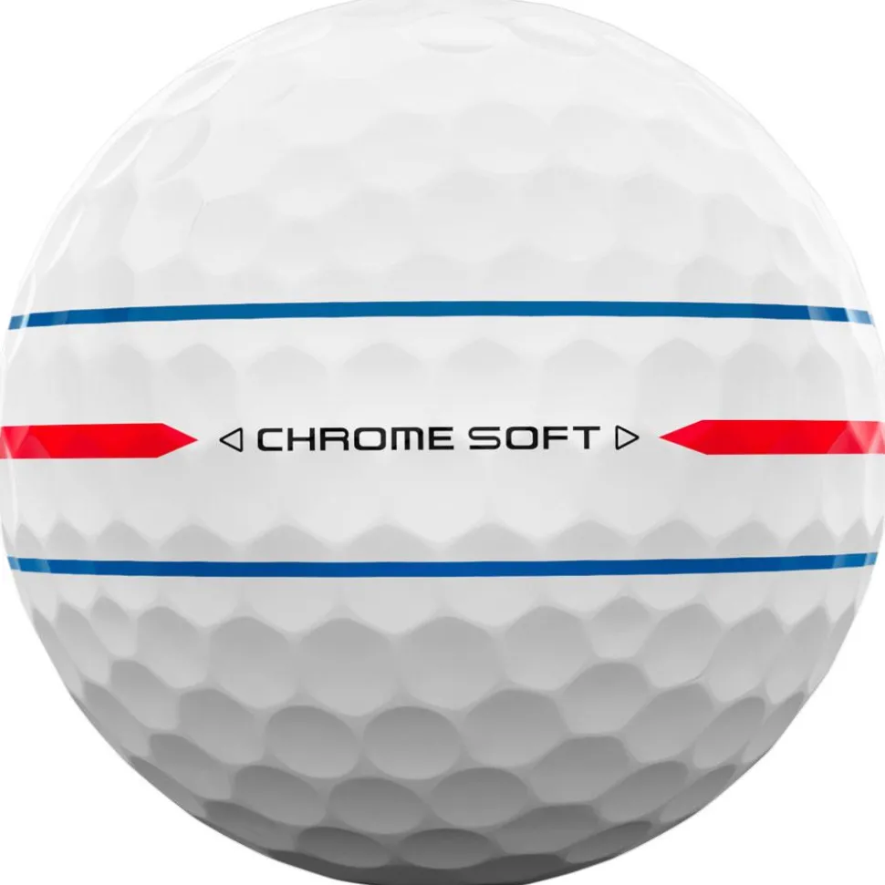 Balles neuves Callaway Golf Chrome Soft 360 Triple Track White