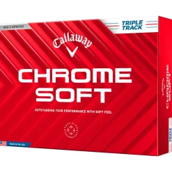 Balles neuves Callaway Golf Chrome Soft Triple Track White
