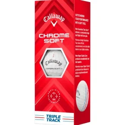 Balles neuves Callaway Golf Chrome Soft Triple Track White