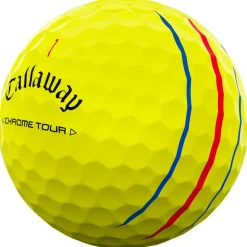 Balles neuves Callaway Golf Chrome Tour Triple Track Yellow