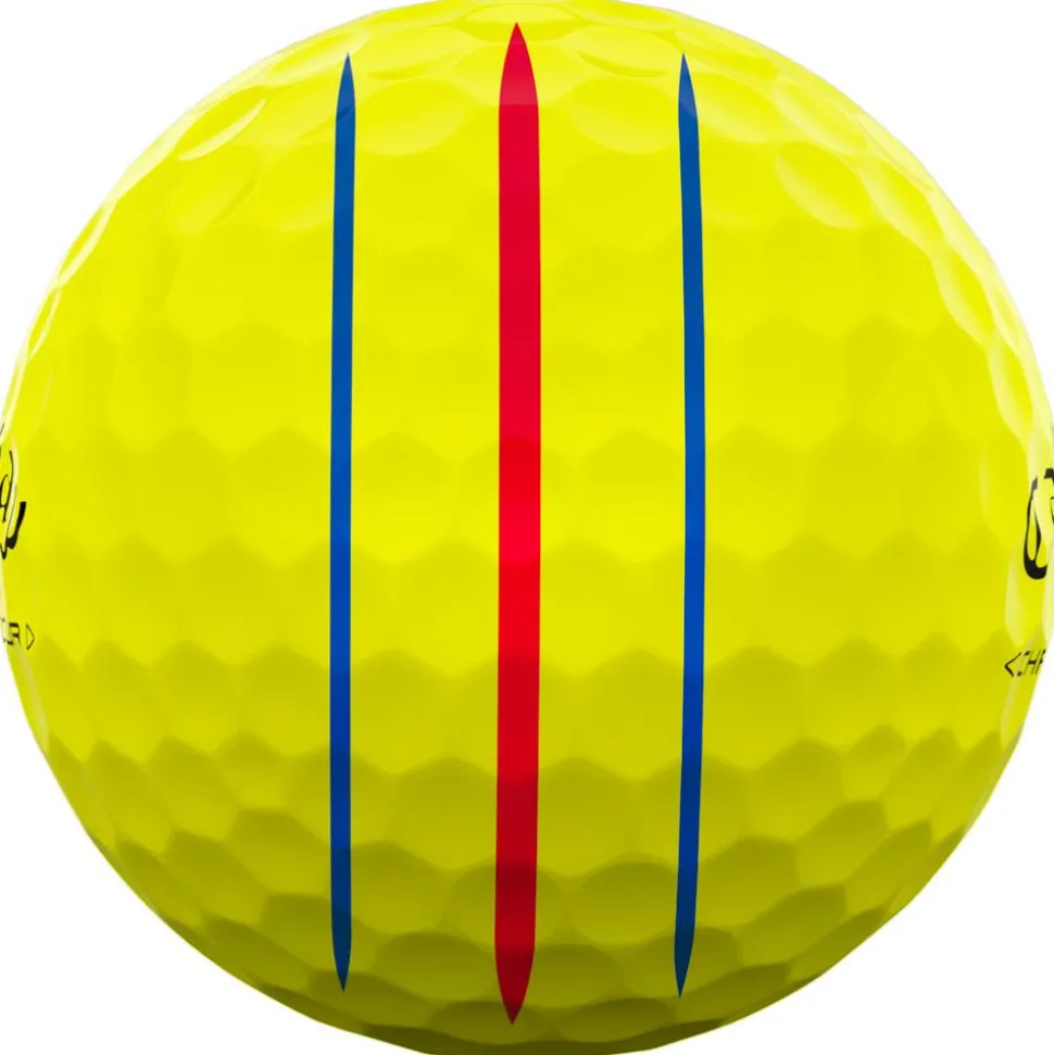 Balles neuves Callaway Golf Chrome Tour Triple Track Yellow