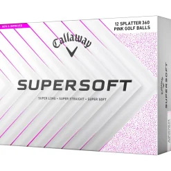 Balles neuves Callaway Golf Supersoft Pink Splatter