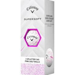 Balles neuves Callaway Golf Supersoft Pink Splatter
