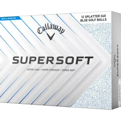 Balles neuves Callaway Golf Supersoft Blue Splatter