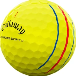Balles neuves Callaway Golf Chrome Soft Triple Track Yellow