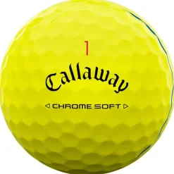 Balles neuves Callaway Golf Chrome Soft Triple Track Yellow