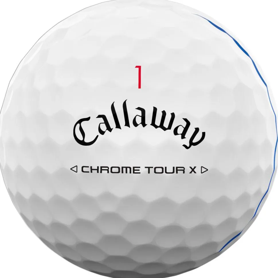 Balles neuves Callaway Golf Chrome Tour X Triple Track White
