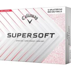 Balles neuves Callaway Golf Supersoft Red Splatter
