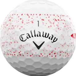 Balles neuves Callaway Golf Supersoft Red Splatter