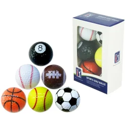Balles neuves PGA Tour Sport Golf Balls Gift 6 Pack