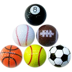 Balles neuves PGA Tour Sport Golf Balls Gift 6 Pack