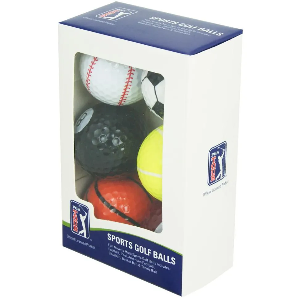 Balles neuves PGA Tour Sport Golf Balls Gift 6 Pack