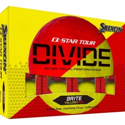 Balles neuves Srixon Q-Star Tour Divide 2 Yellow Red