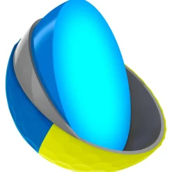 Balles neuves Srixon Q-Star Tour Divide 2 Yellow Blue