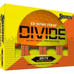 Balles neuves Srixon Q-Star Tour Divide 2 Yellow Orange