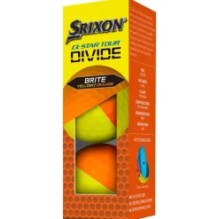 Balles neuves Srixon Q-Star Tour Divide 2 Yellow Orange