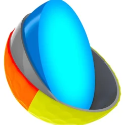 Balles neuves Srixon Q-Star Tour Divide 2 Yellow Orange