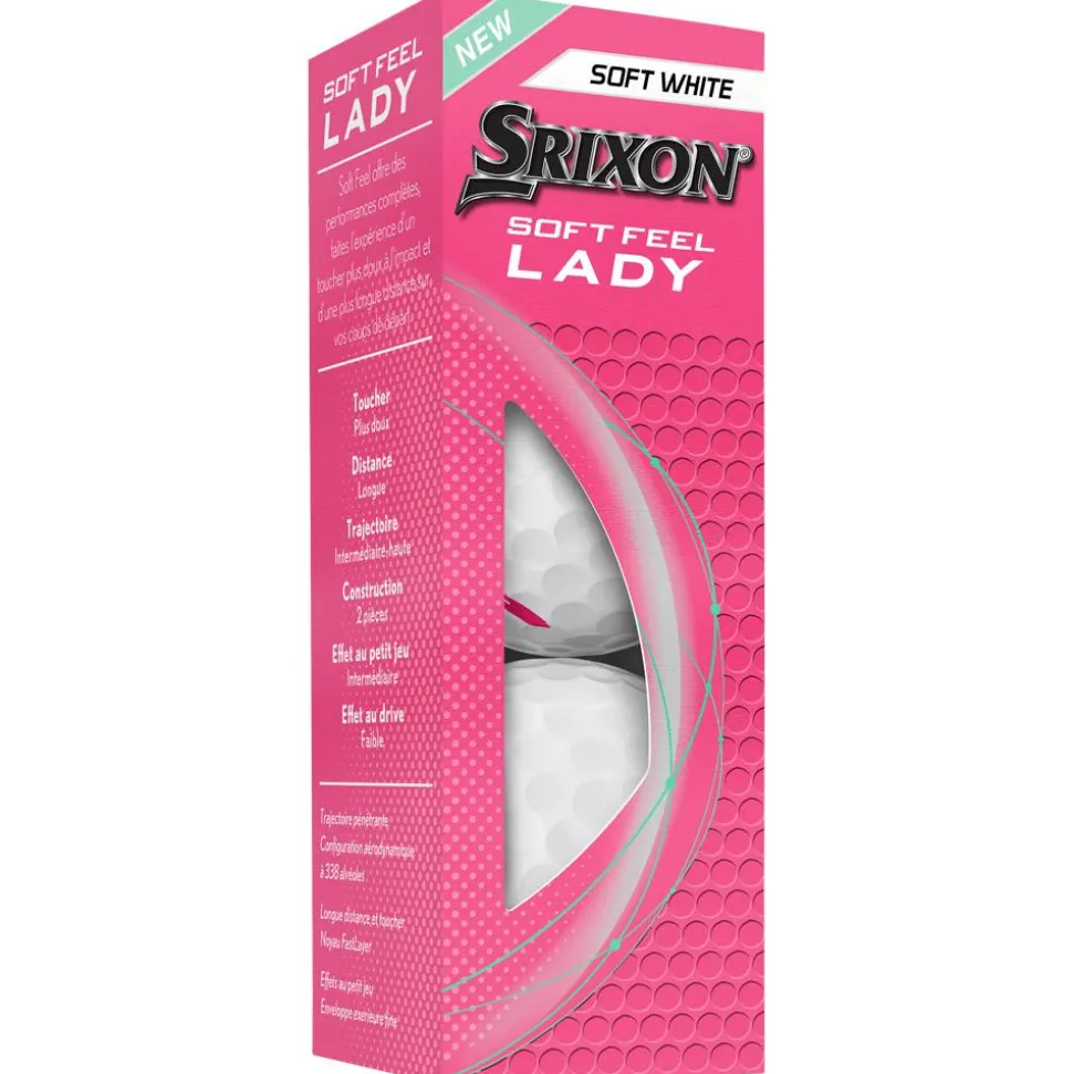 Balles neuves Srixon Soft Feel Lady 9 White