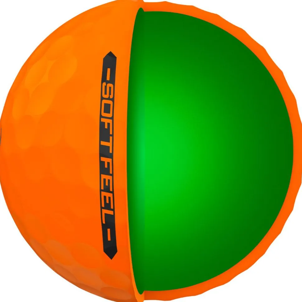 Balles neuves Srixon Soft Feel 14 Brite Orange