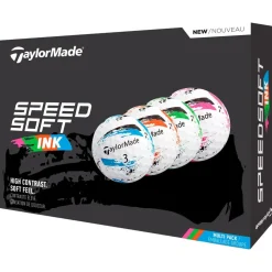 Balles neuves Taylormade SpeedSoft Ink Mutli