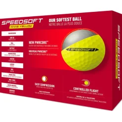 Balles neuves Taylormade SpeedSoft Yellow