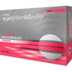 Balles neuves Taylormade Tour Response Stripe Neon Pink