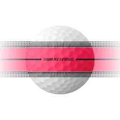 Balles neuves Taylormade Tour Response Stripe Neon Pink