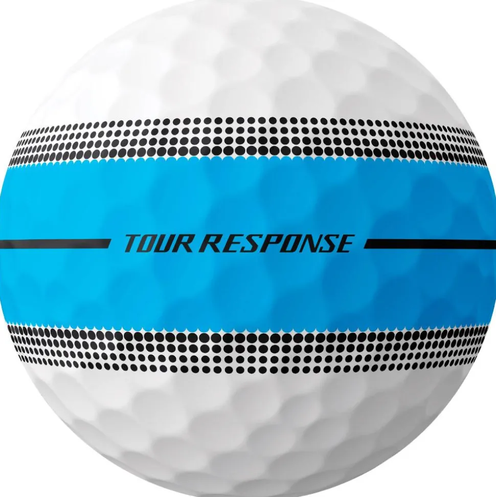 Balles neuves Taylormade Tour Response Stripe Neon Blue