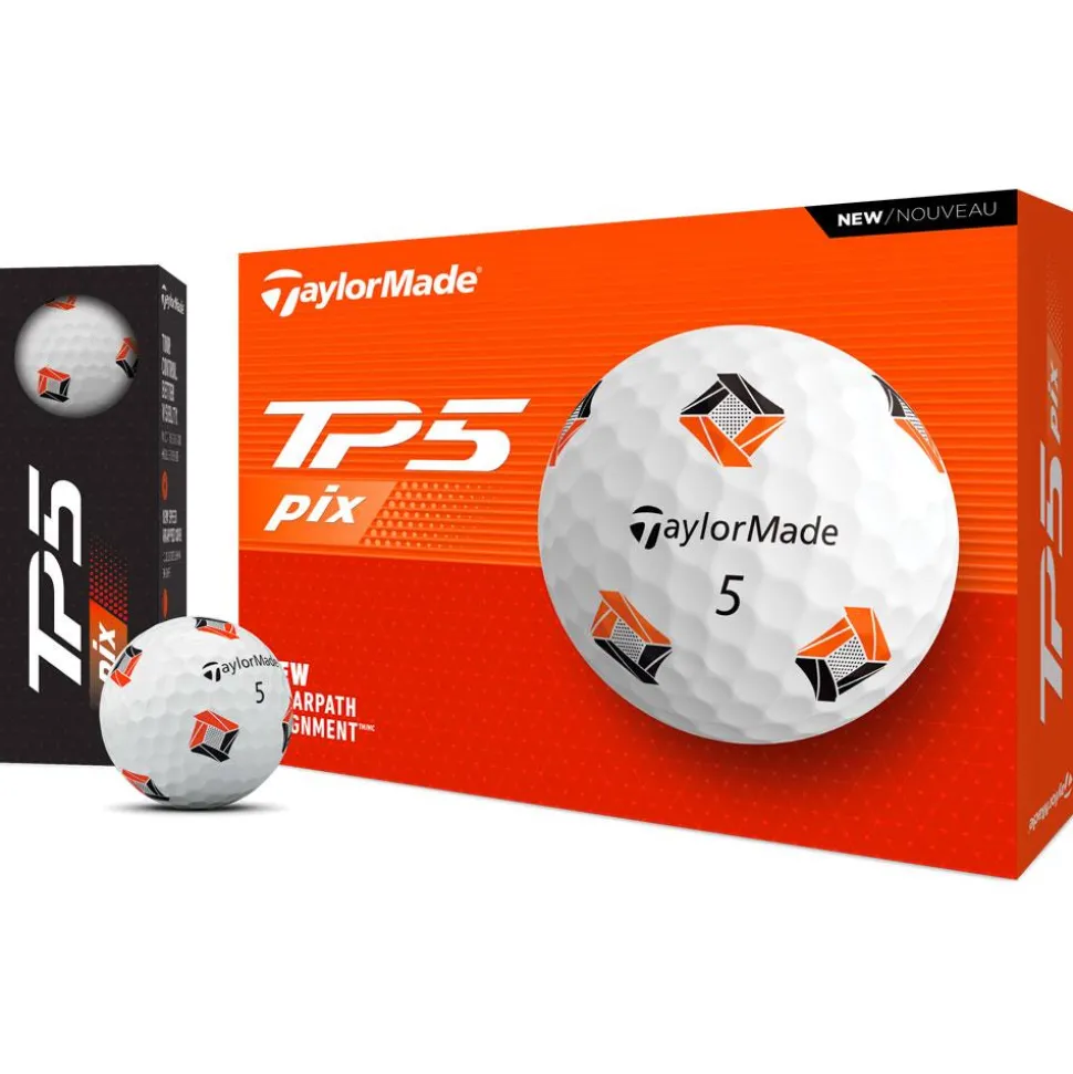 Balles neuves Taylormade TP5 Pix 3.0 White