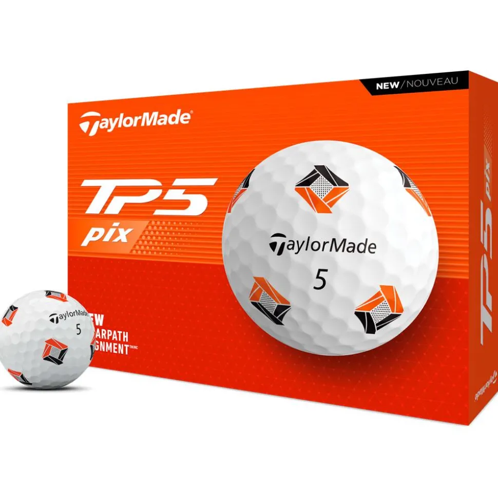 Balles neuves Taylormade TP5 Pix 3.0 White