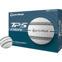 Balles neuves Taylormade TP5 Stripe White