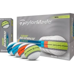 Balles neuves Taylormade Tour Response Stripe Neon Multi