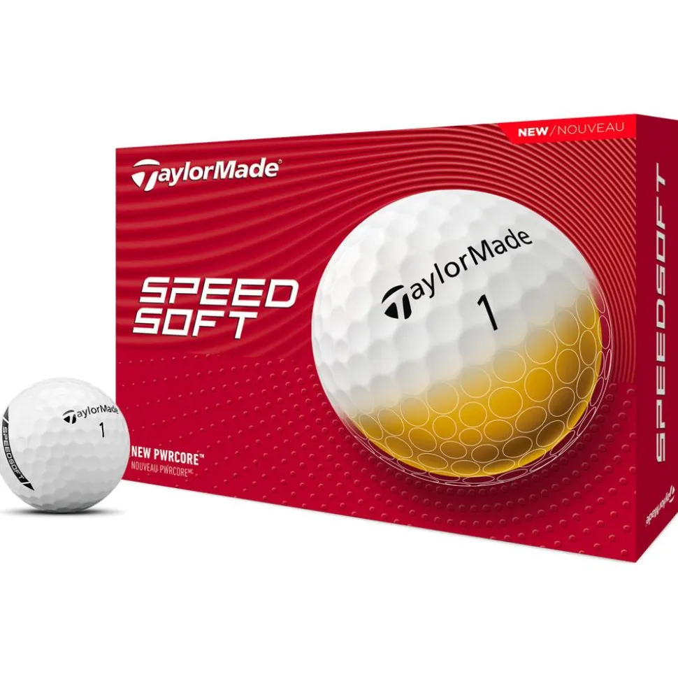 Balles neuves Taylormade SpeedSoft White
