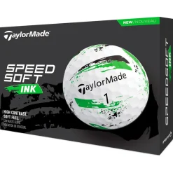 Balles neuves Taylormade SpeedSoft Ink Green