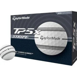 Balles neuves Taylormade TP5x Stripe White