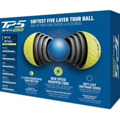 Balles neuves Taylormade TP5 Yellow