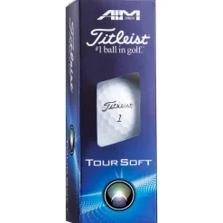 Balles neuves Titleist Tour Soft White AIM 360