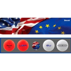Balles neuves Volvik 4 Balles Vivid Ryder Cup Limited Edition
