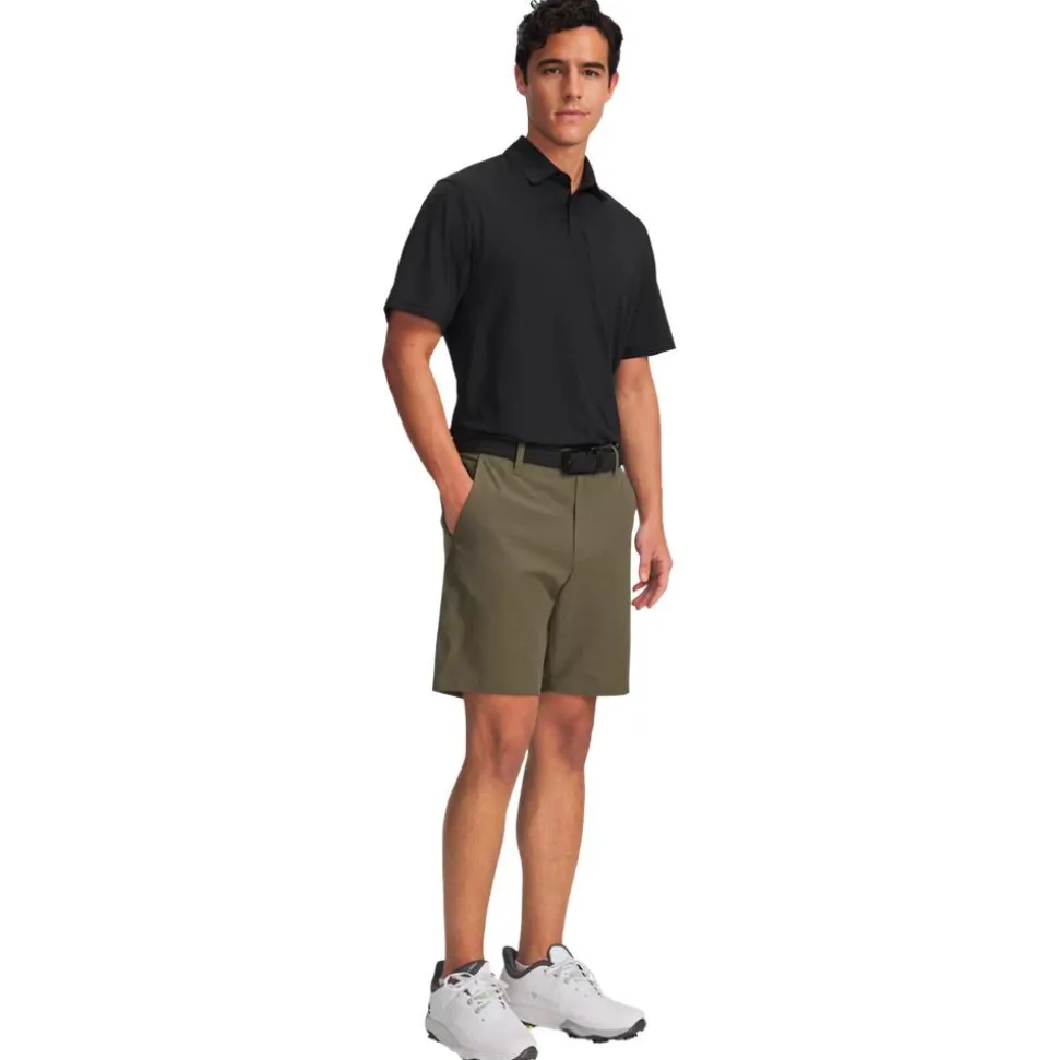 Bermuda Under Armour Drive Taper Short Marine Od Green Halo Green