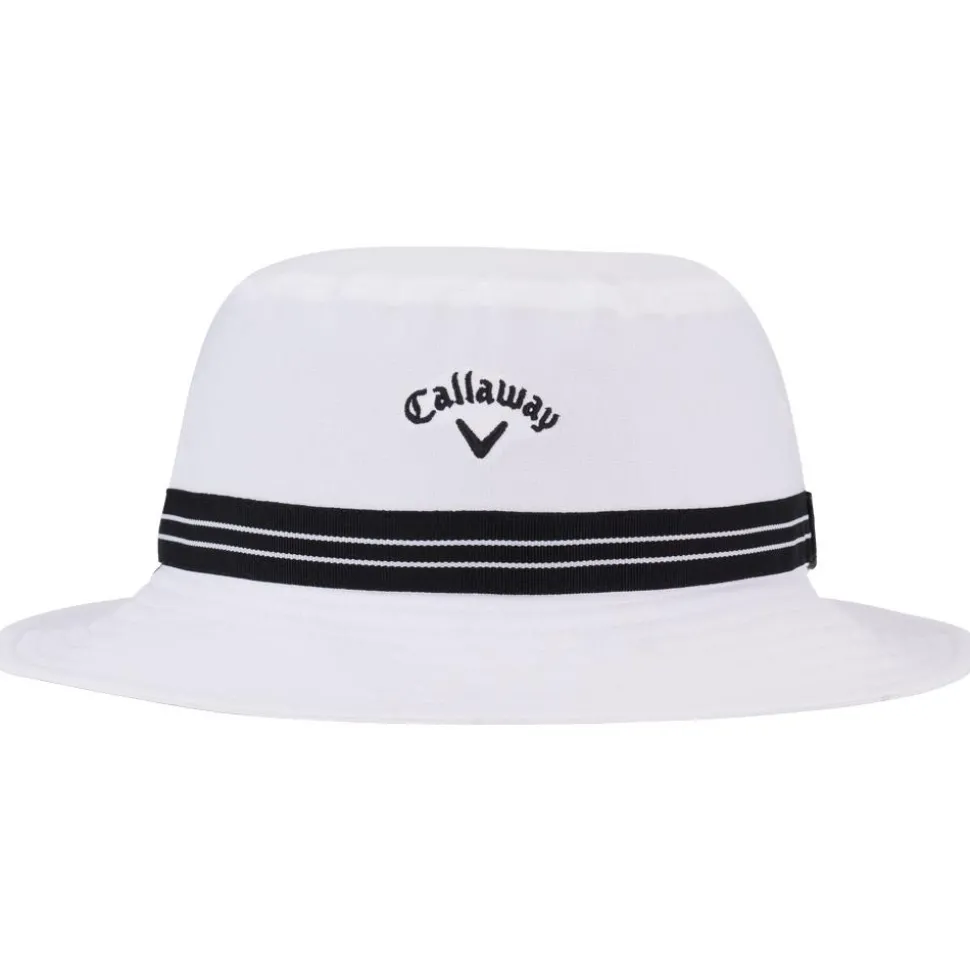 Bob Callaway Golf Bucket Hat White Black