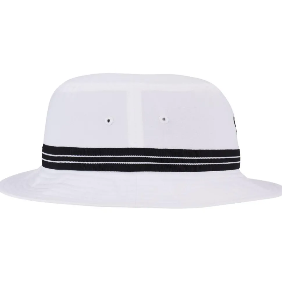 Bob Callaway Golf Bucket Hat White Black