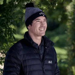 Bonnet Callaway Golf TA Pom Beanie Grey Black
