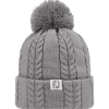 Bonnet Footjoy Cable Knit Bobble Grey