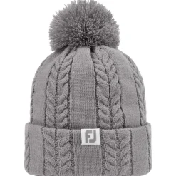Bonnet Footjoy Cable Knit Bobble Grey