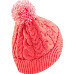 Bonnet Puma Golf Cable Pom Carnation Pink Bright White