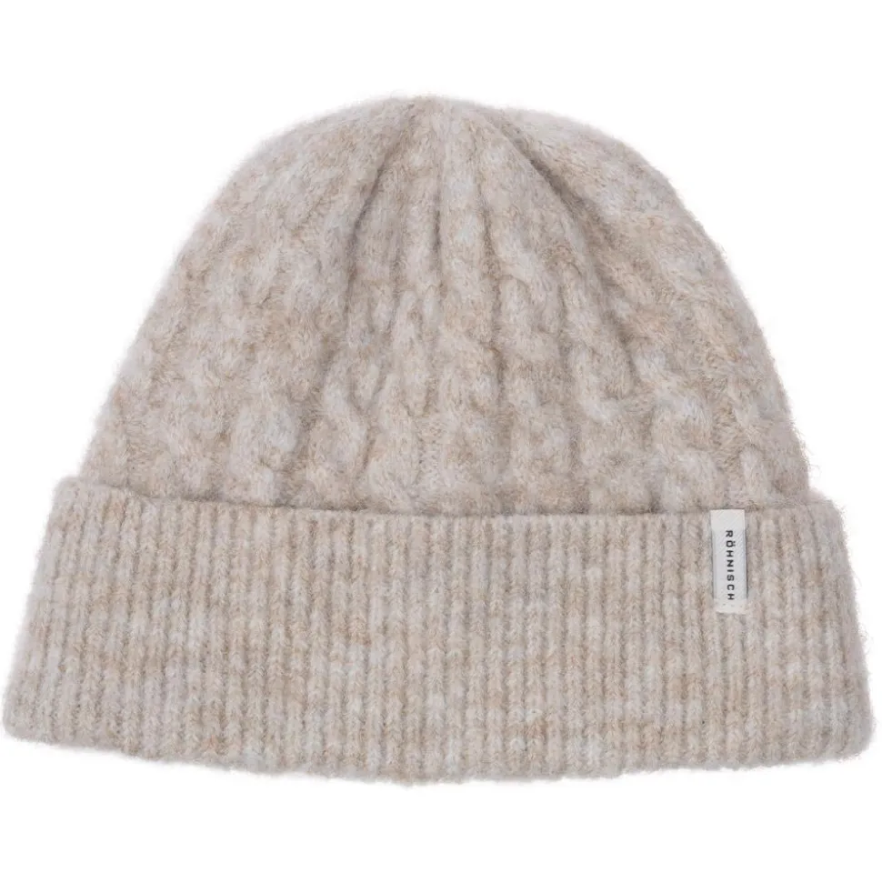 Bonnet Rohnisch Cable Lined Beanie Oatmeal