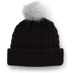 Bonnet Titleist Cable Knit Pom Pom Black